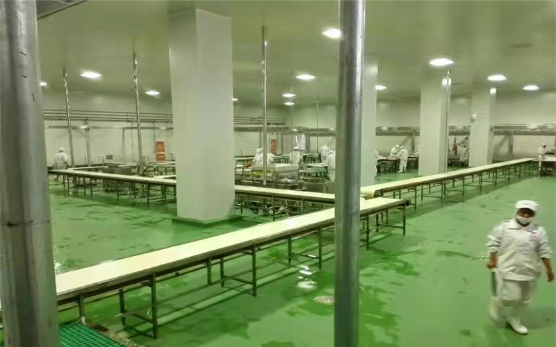 上海正大食品使用聚氨酯砂漿自流平案例